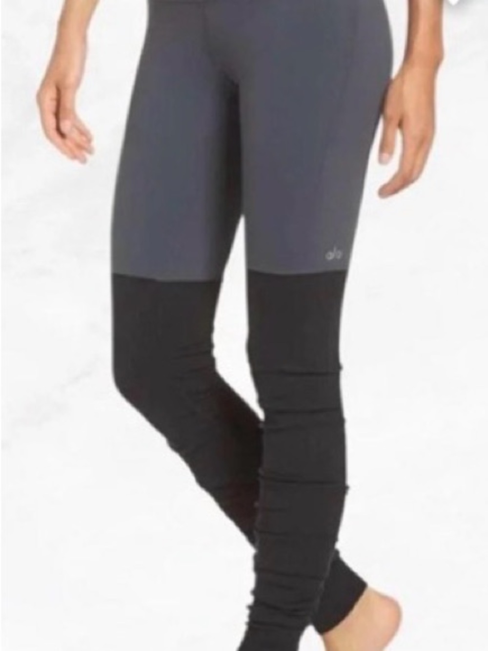 ALO Yoga Two-Tone Goddess Leggings Small Tall 38”
